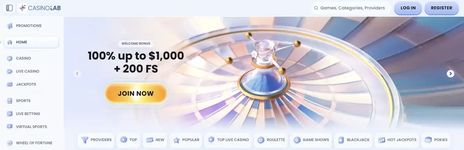 CasinoLab casino review section 3